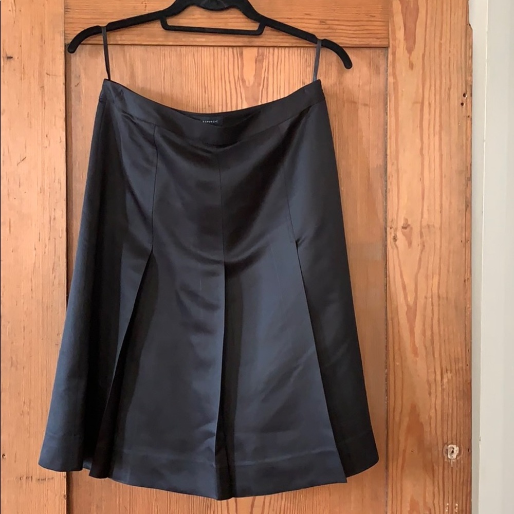 Banana Republic black silk skirt